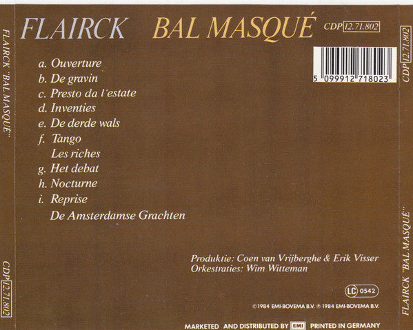 Flairck : Bal Masqué (CD, Album)