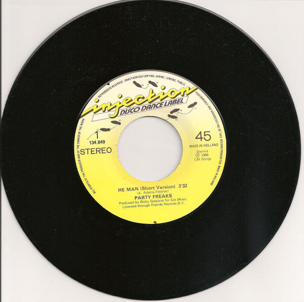 Party Freaks (2) : He Man (7", Single)