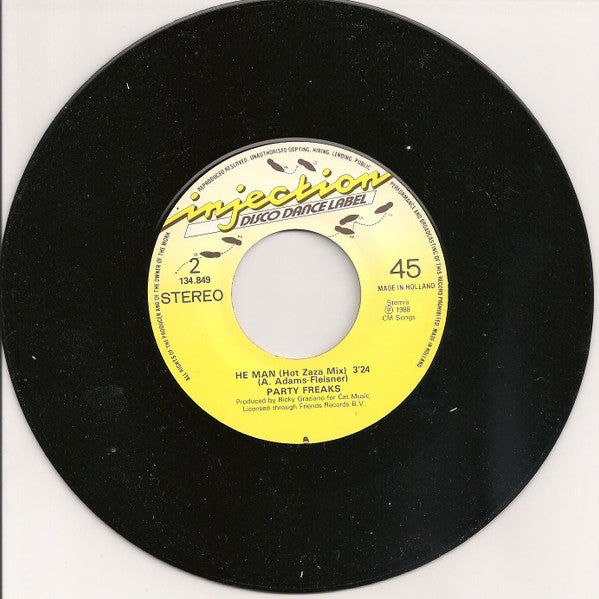 Party Freaks (2) : He Man (7", Single)