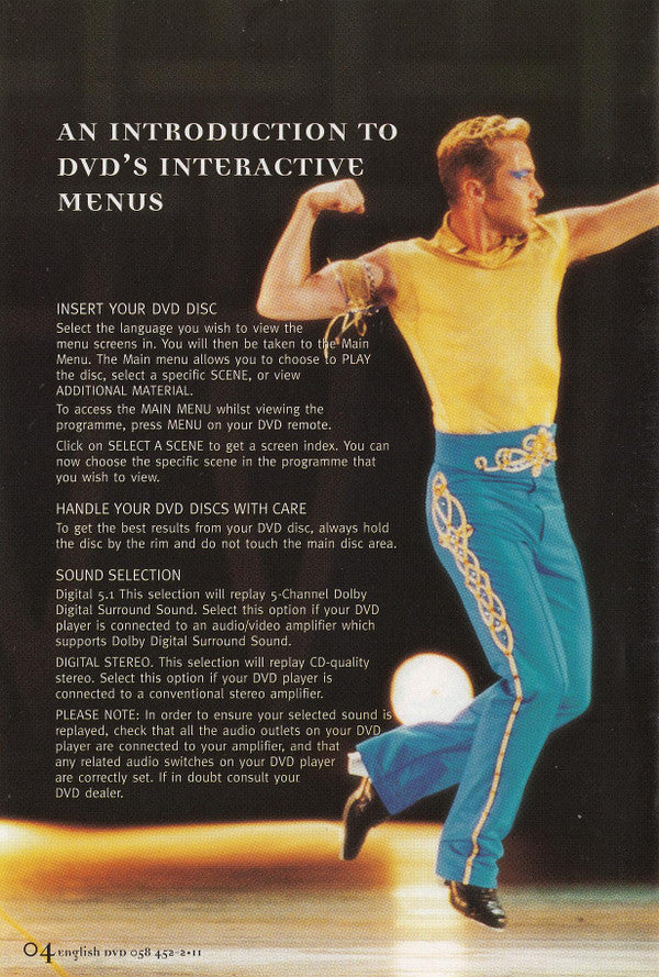 Michael Flatley : Feet Of Flames ‎ (DVD-V, Copy Prot., RE, PAL, Reg)