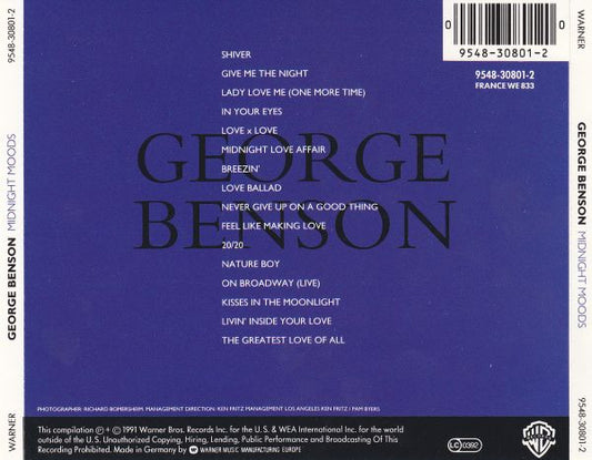 George Benson : Midnight Moods (CD, Comp)