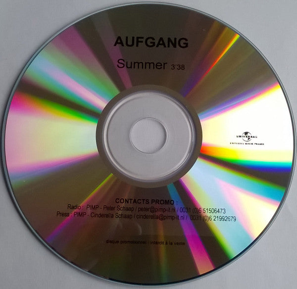 Aufgang : Summer (CDr, Single, Promo)