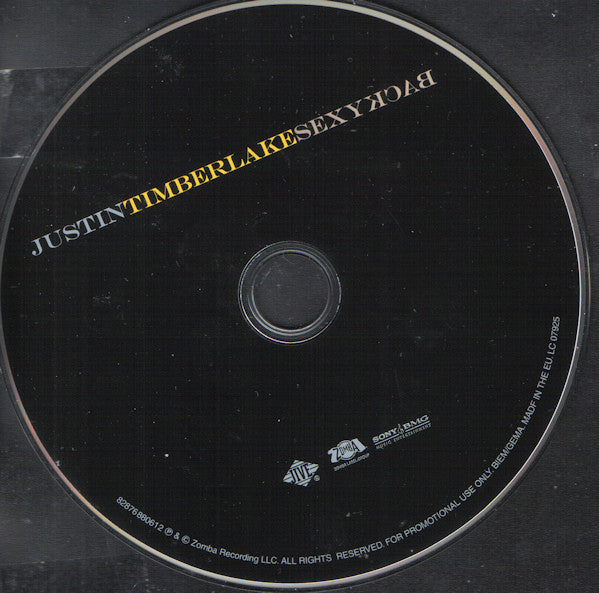 Justin Timberlake : Sexy Back (CD, Single, Promo, Dig)