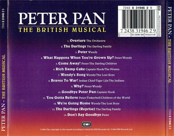 Elly Mercer, Ron Moody, Nicola Stapleton, Piers Chater-Robinson, J. M. Barrie : Peter Pan (The British Musical) (CD)