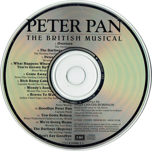 Elly Mercer, Ron Moody, Nicola Stapleton, Piers Chater-Robinson, J. M. Barrie : Peter Pan (The British Musical) (CD)