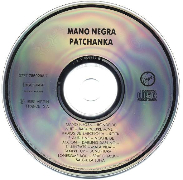Mano Negra : Patchanka (CD, Album, RE)
