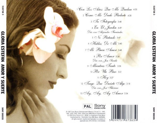 Gloria Estefan : Amor Y Suerte (Exitos Romanticos) (CD, Comp + DVD-V, PAL)