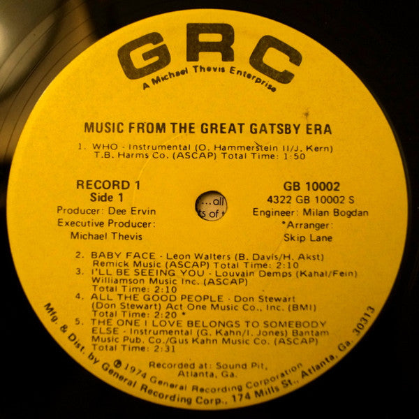 Various : Music From The Great Gatsby Era (2xLP, Comp)