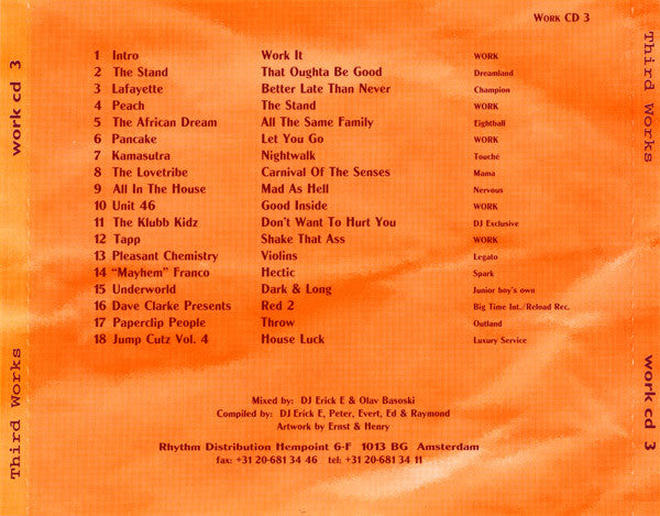 Olav Basoski & Erick E : Third Works (CD, Comp, Mixed)