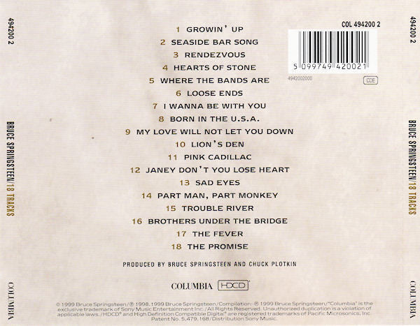 Bruce Springsteen : 18 Tracks (HDCD, Album, Comp)
