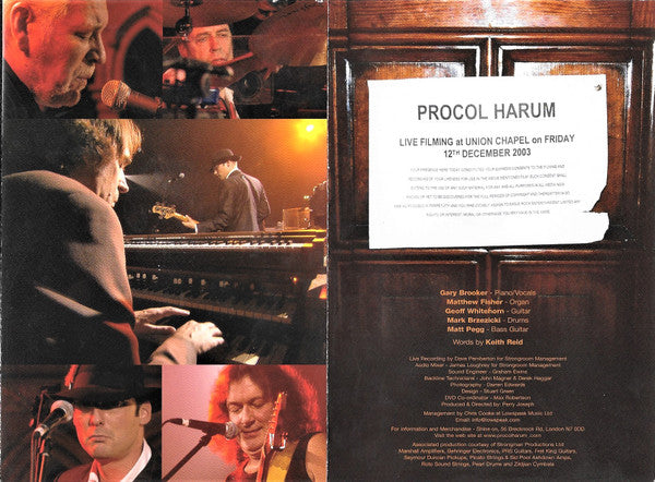 Procol Harum : Live At The Union Chapel (DVD-V, Multichannel, PAL, Dua)