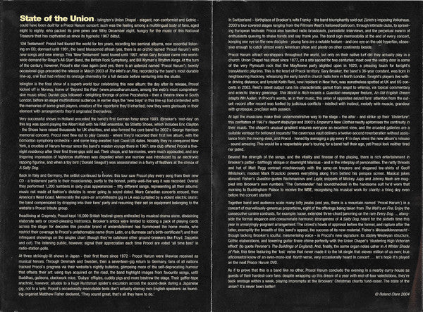 Procol Harum : Live At The Union Chapel (DVD-V, Multichannel, PAL, Dua)