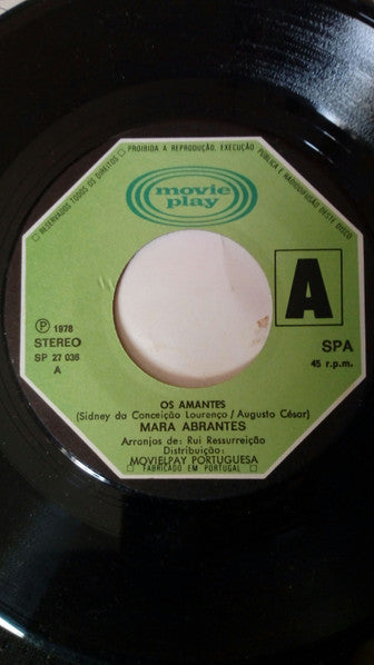 Mara Abrantes : Os Amantes (7", Single)