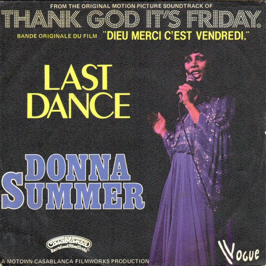 Donna Summer : Last Dance (7", Single)