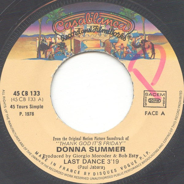 Donna Summer : Last Dance (7", Single)
