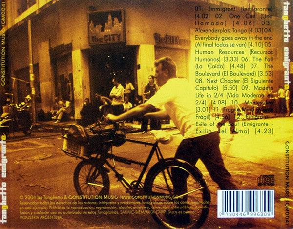 Tanghetto : Emigrante (Electrotango) (CD, Album)