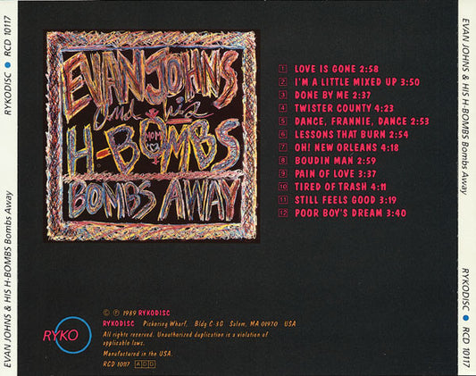 Evan Johns & The H-Bombs : Bombs Away (CD, Album)