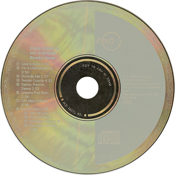 Evan Johns & The H-Bombs : Bombs Away (CD, Album)