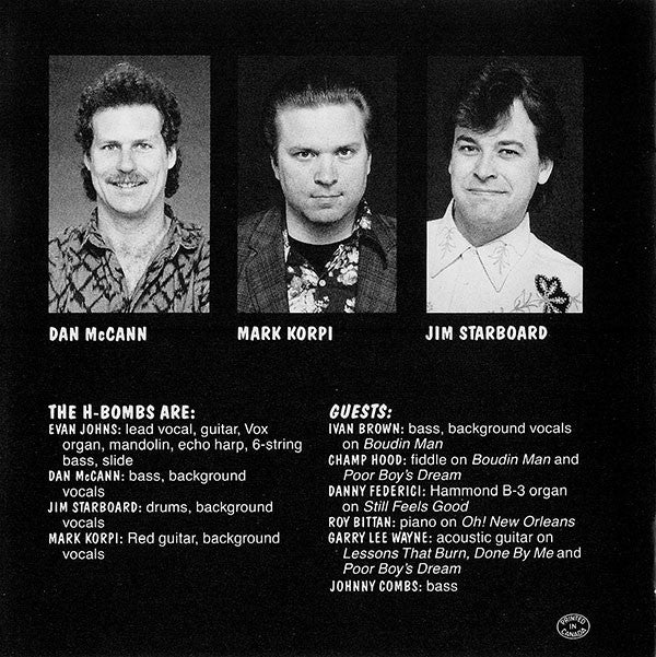 Evan Johns & The H-Bombs : Bombs Away (CD, Album)
