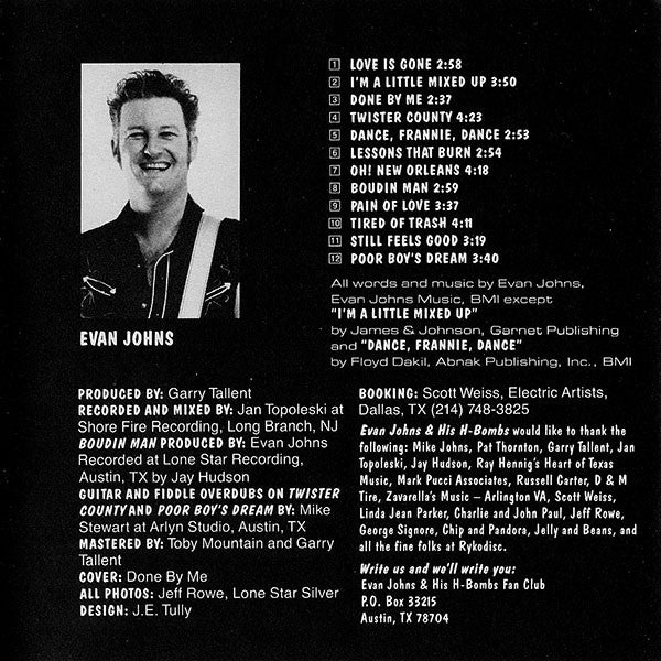 Evan Johns & The H-Bombs : Bombs Away (CD, Album)