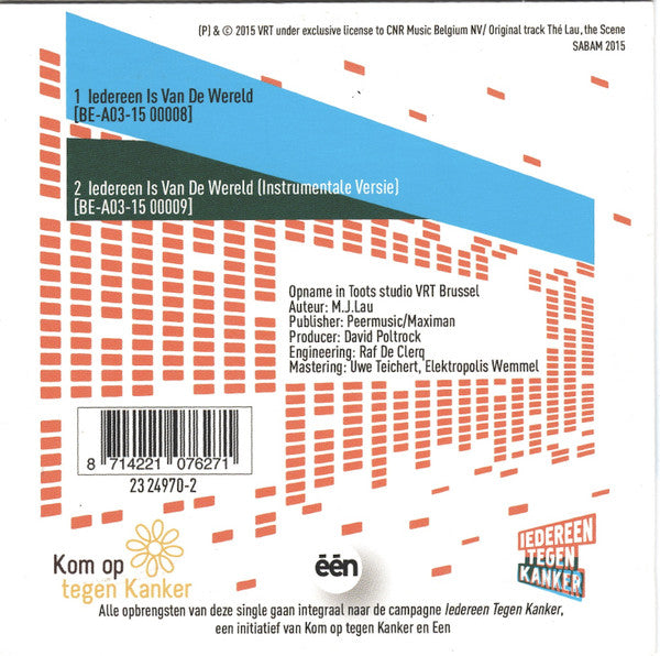 Thé & Vrienden : Iedereen Is Van De Wereld (CD, Single)
