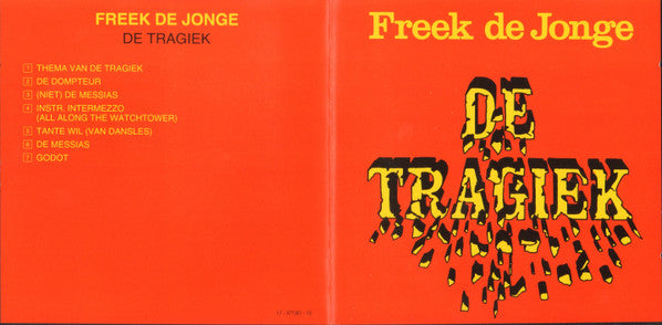 Freek de Jonge : De Tragiek (CD, RE)
