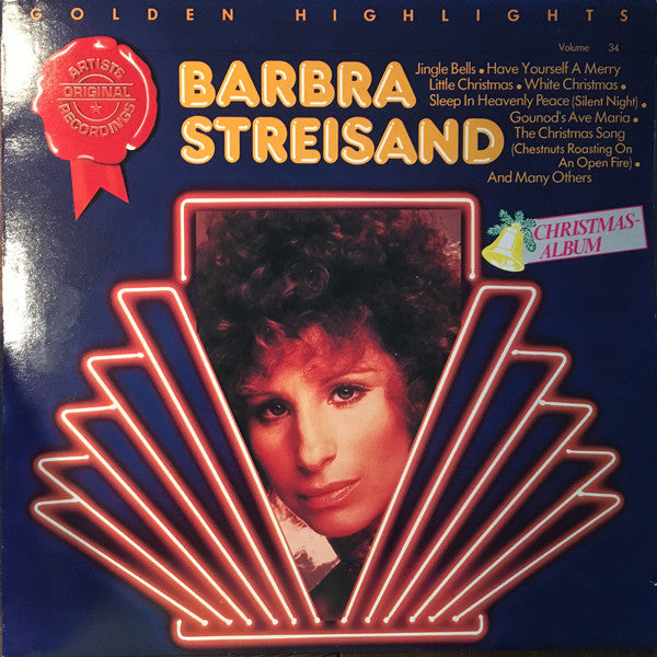Barbra Streisand : Golden Highlights - Christmas Album (LP, Album, RE)