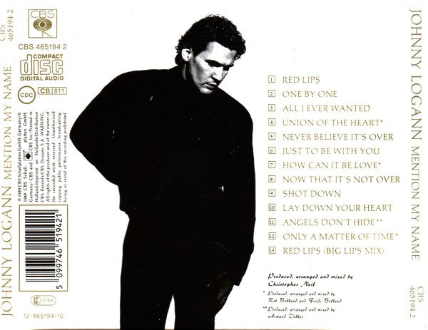 Johnny Logan : Mention My Name (CD, Album)