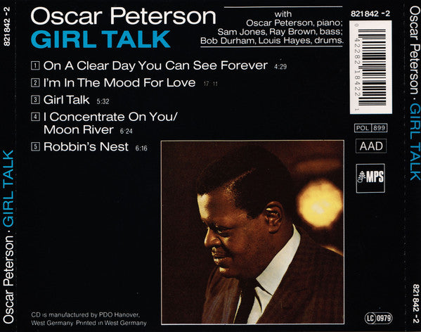 Oscar Peterson : Girl Talk (CD, Album, RE)