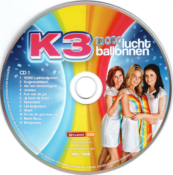 K3 : 10.000 Luchtballonnen (2xCD, Album)