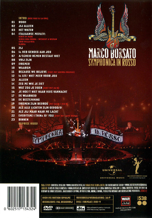 Marco Borsato : Symphonica In Rosso (DVD-V)
