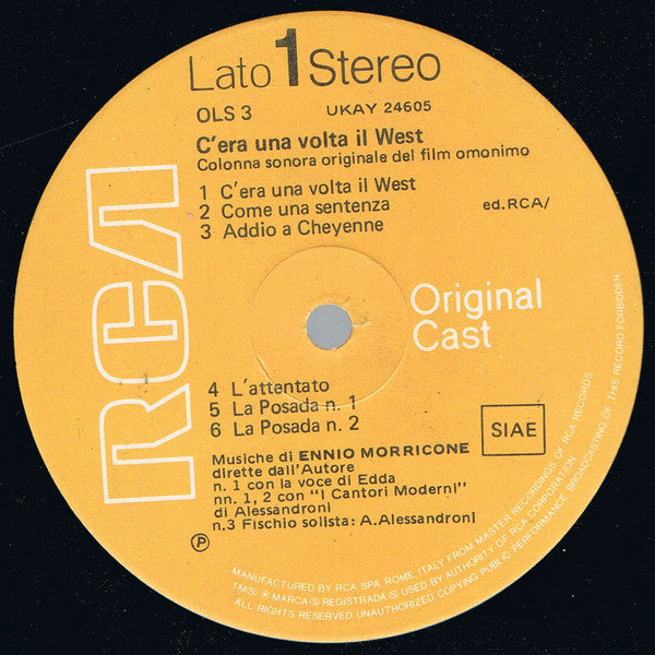 Ennio Morricone : C'Era Una Volta Il West (LP, Album, RE)