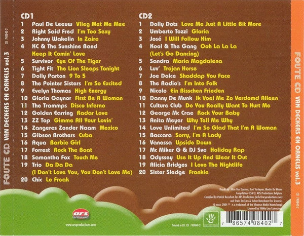 Various : Foute CD Van Deckers En Ornelis - Vol. 3 (2xCD, Comp)