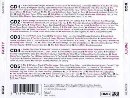Various : 100 Hits Party (5xCD, Comp)