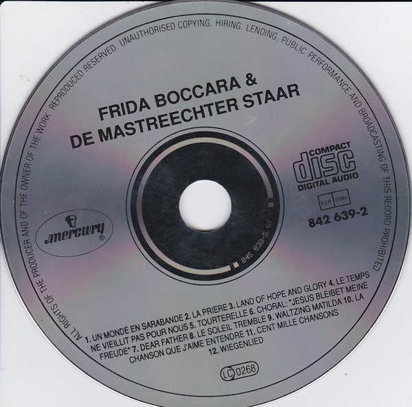 Frida Boccara & De Mastreechter Staar O.l.v. Hennie Ramaekers : Frida Boccara & De Mastreechter Staar (CD, Album, RE)