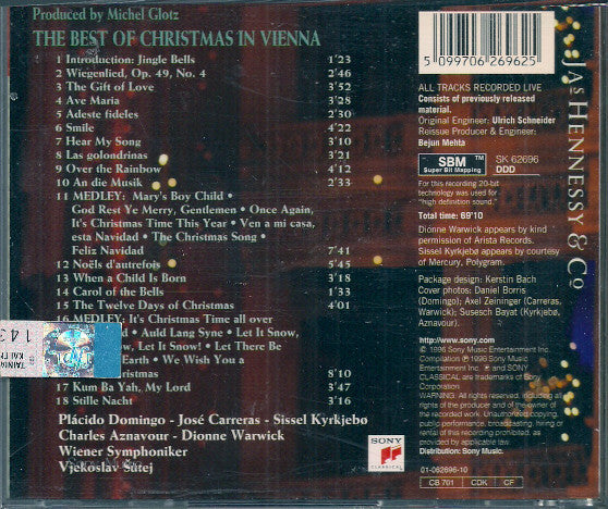 Placido Domingo, José Carreras, Sissel, Charles Aznavour, Dionne Warwick : The Best Of Christmas In Vienna (CD, Comp)