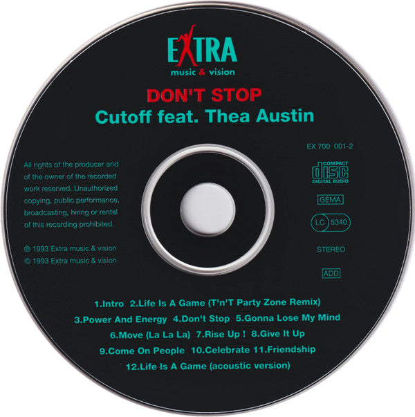 Cutoff (2) Feat. Thea Austin : Don't Stop (CD, Album)