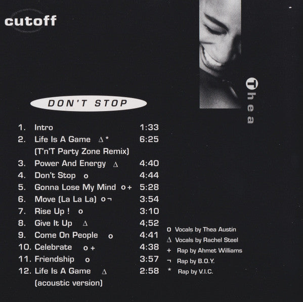 Cutoff (2) Feat. Thea Austin : Don't Stop (CD, Album)