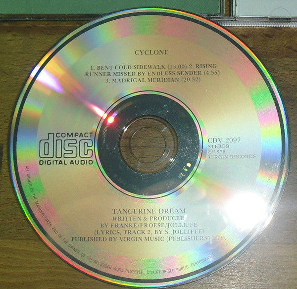 Tangerine Dream : Cyclone (CD, Album, RE)