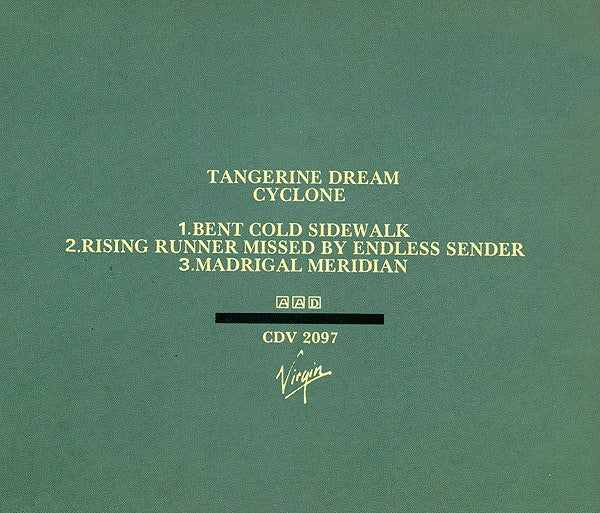 Tangerine Dream : Cyclone (CD, Album, RE)