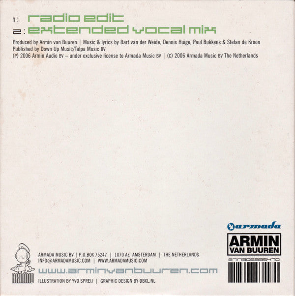 Armin van Buuren Feat. Racoon (4) : Love You More (CD, Single)