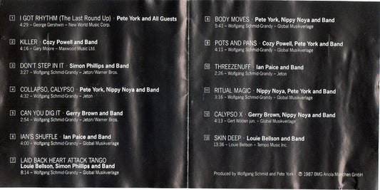 Pete York, Louis Bellson, Cozy Powell, Gerry Brown, Ian Paice, Simon Phillips, Nippy Noya : Pete York Presents Super Drumming (CD, Album)