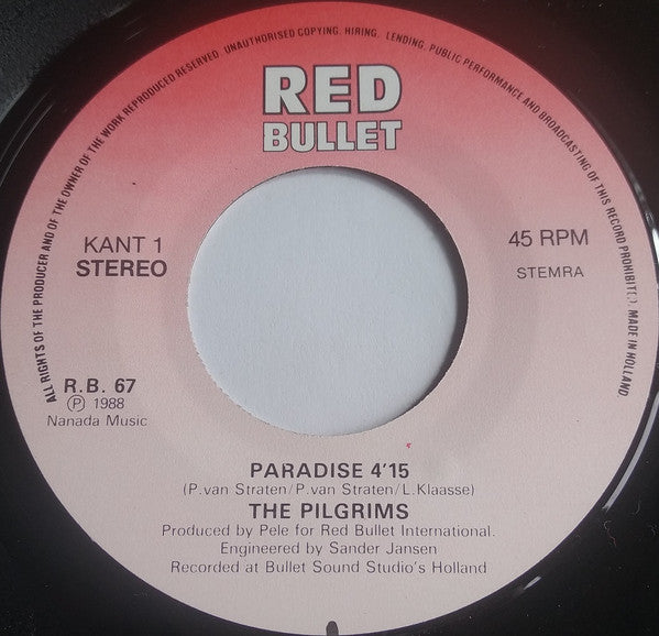 The Pilgrims : Paradise (7", Single)