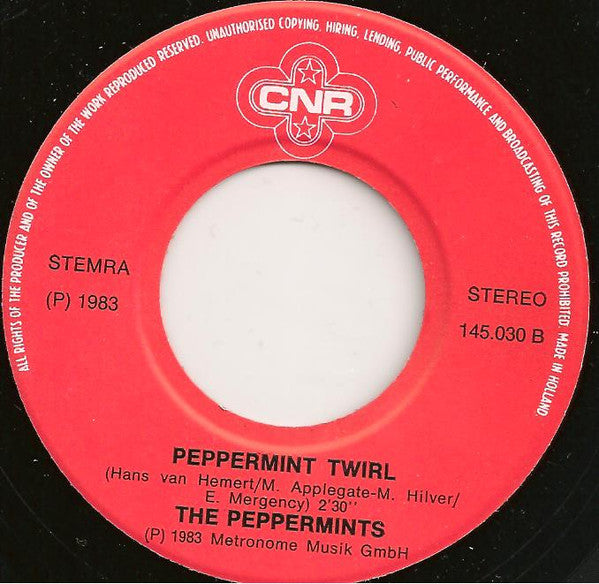 The Peppermints (2) : Peppermint Hula Hoop (7", Single)