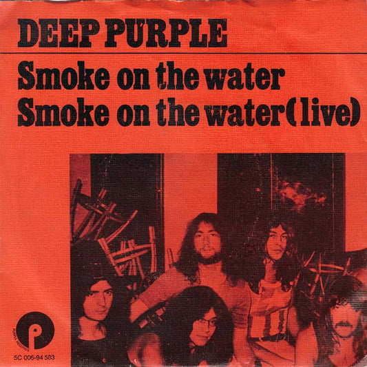 Deep Purple : Smoke On The Water (7", Single, Red)