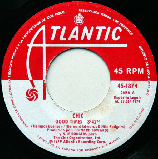 Chic : Good Times (7", Single)