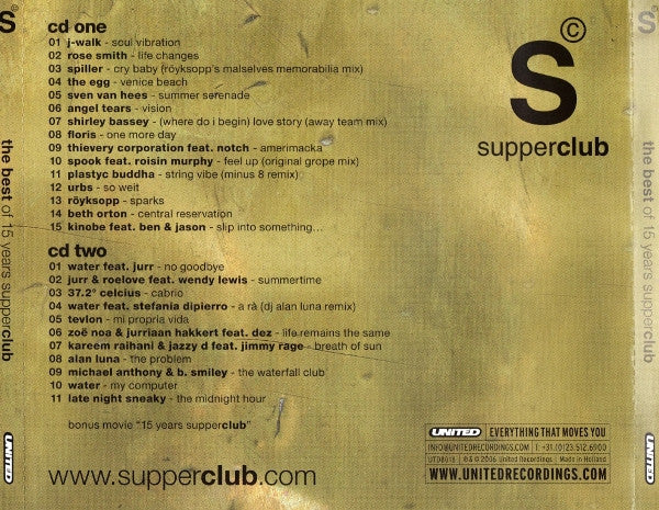 Various : The Best Of 15 Years Supperclub (CD, Comp, P/Mixed + CD, Comp, Enh, P/Mixed)