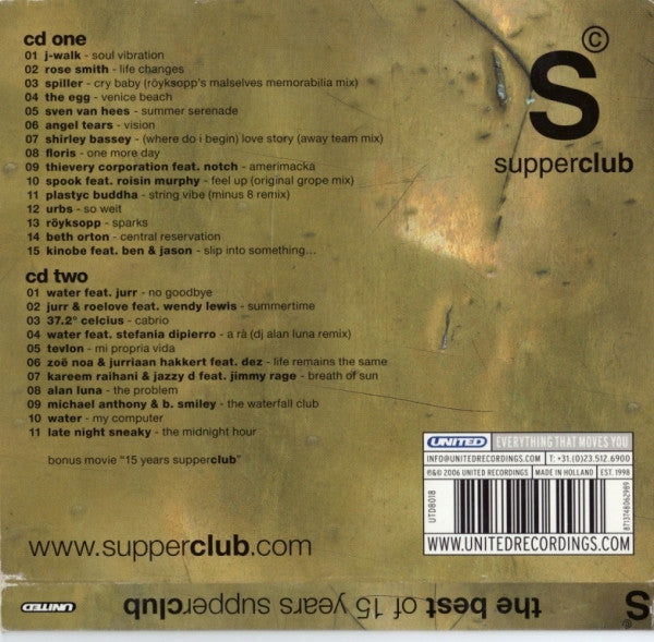 Various : The Best Of 15 Years Supperclub (CD, Comp, P/Mixed + CD, Comp, Enh, P/Mixed)