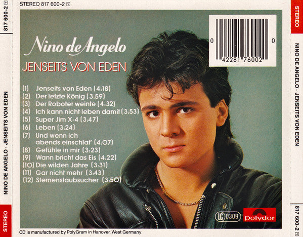 Nino de Angelo : Jenseits Von Eden (CD, Album)