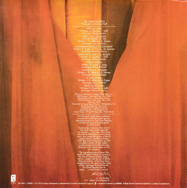 The Three Degrees : The Three Degrees (CD, Album, RE)